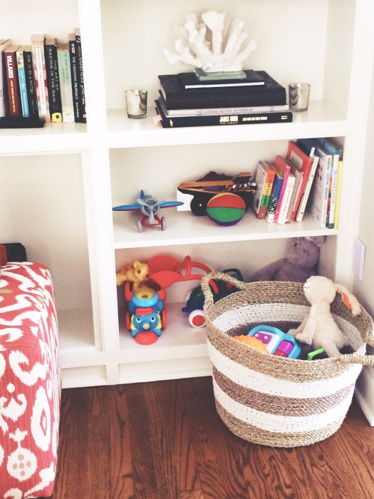 perfect basket for toys from Homegoods/alongcameollie